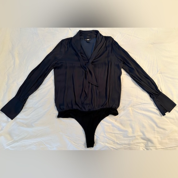 PAIGE Saffron Bodysuit in Navy - Size L - Picture 5 of 11
